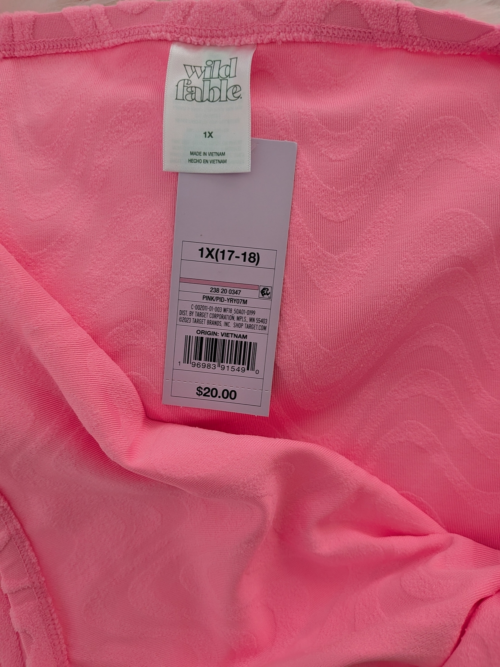 wild fable Pink Swim Sarong Cover-Up - 1X